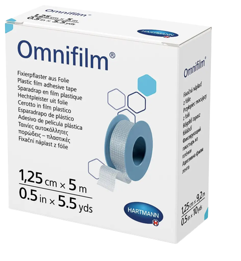 Пластир фіксуючий з прозорої плівки Omnifilm® 1,25 см х 5 м 1шт